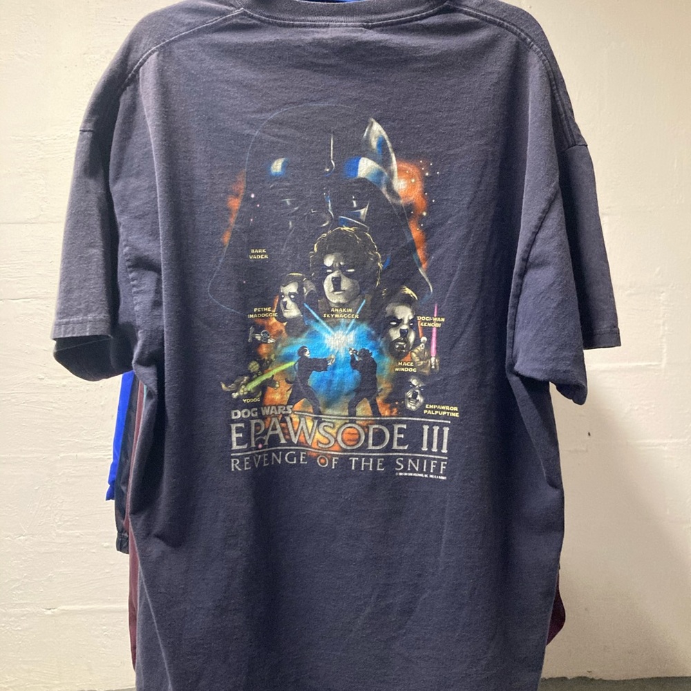 Dog Wars Vintage Star Wars Parody T-Shirt